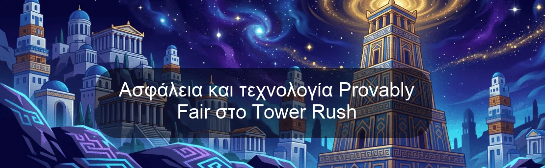 Ασφάλεια και τεχνολογία Provably Fair στο Tower Rush Ασφάλεια και τεχνολογία Provably Fair στο Tower Rush